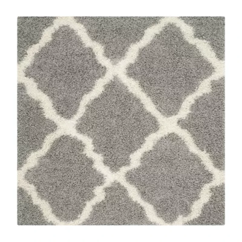 Safavieh Dallas Shag Collection Caris Geometric Square Area Rug