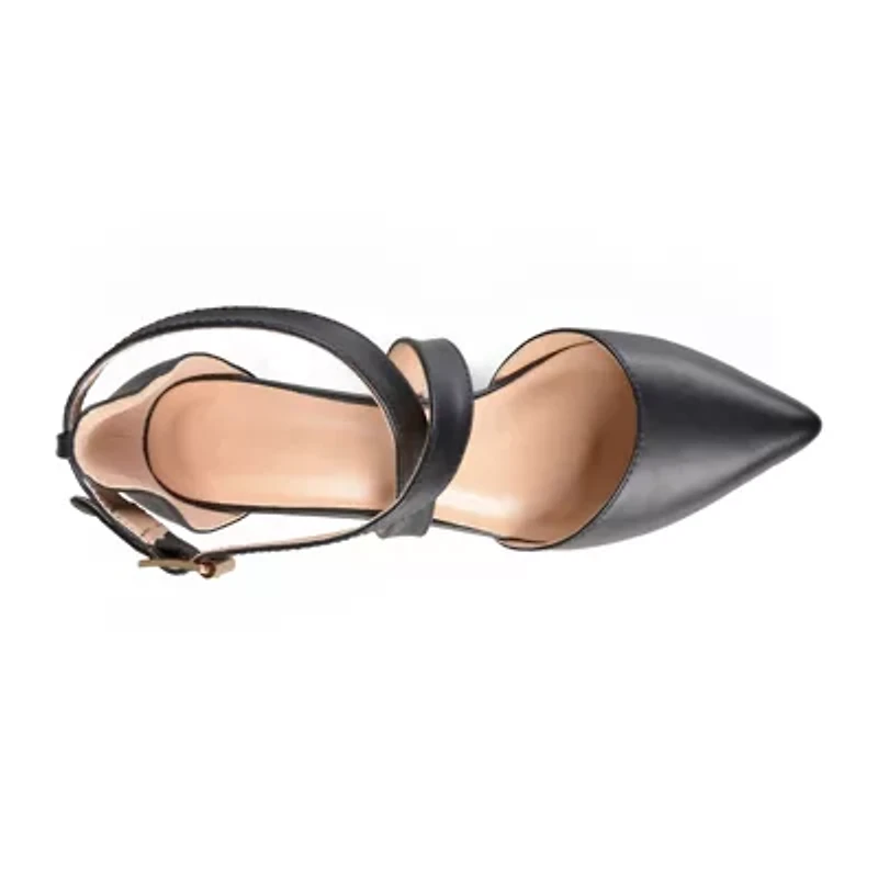 Journee Collection Womens Riva Strap Pumps