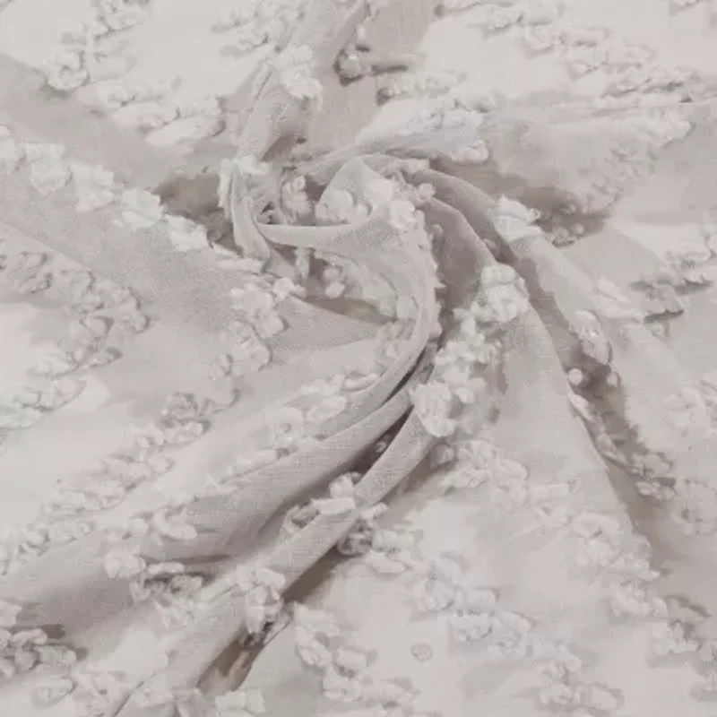 Stratford Park Angelina Grommet Top Sheer Set of 2 Curtain Panel