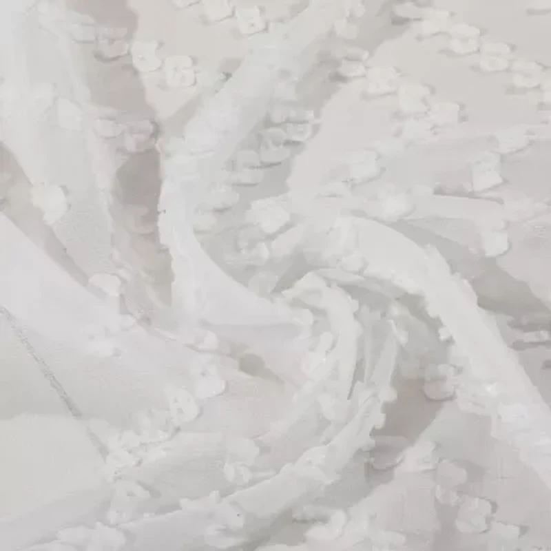 Stratford Park Angelina Grommet Top Sheer Set of 2 Curtain Panel