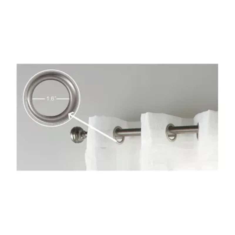 Stratford Park Angelina Grommet Top Sheer Set of 2 Curtain Panel