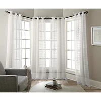 Stratford Park Olimpia Grommet Top Sheer Set of 4 Curtain Panel