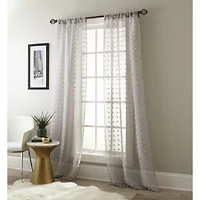 Stratford Park Olimpia Rod Pocket Sheer Set of 2 Curtain Panel