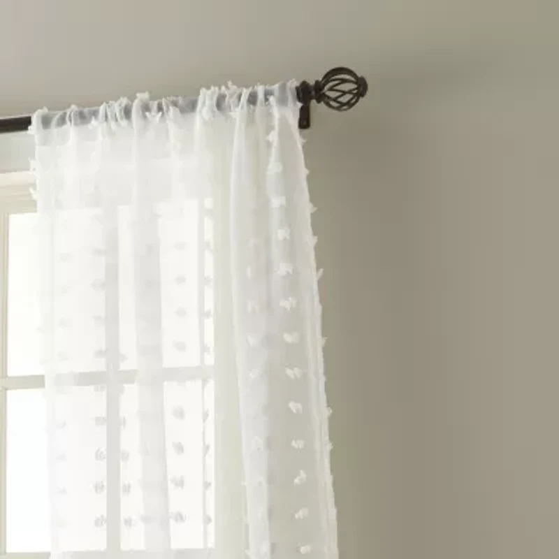 Stratford Park Olimpia Rod Pocket Sheer Set of 2 Curtain Panel