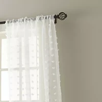 Stratford Park Olimpia Rod Pocket Sheer Set of 2 Curtain Panel