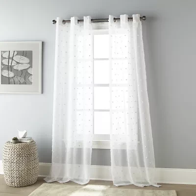 Stratford Park Celyn Grommet Top Sheer Set of 2 Curtain Panel