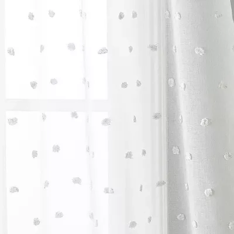 Stratford Park Celyn Grommet Top Sheer Set of 2 Curtain Panel