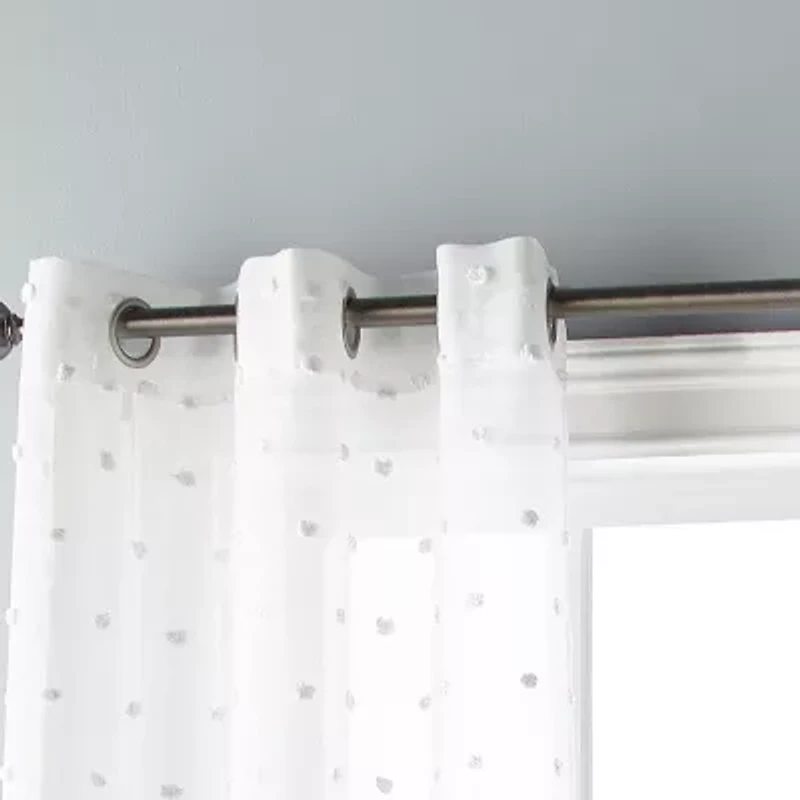 Stratford Park Celyn Grommet Top Sheer Set of 2 Curtain Panel