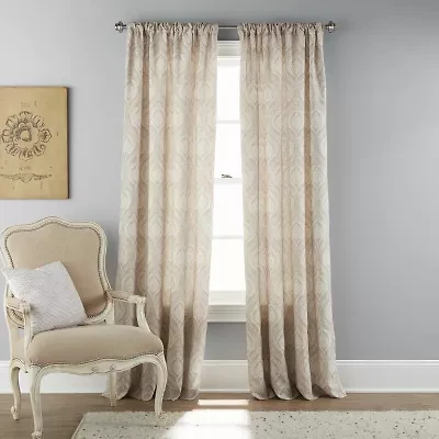 Stratford Park Corrina Rod Pocket Light-Filtering Single Curtain Panel