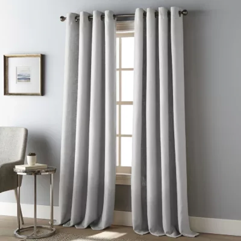 Stratford Park Emer Grommet Top Light-Filtering Single Curtain Panel