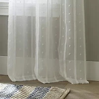 Stratford Park Elina Grommet Top Sheer Set of 2 Curtain Panel
