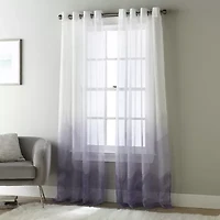 Stratford Park Shelby Grommet Top Sheer Single Curtain Panel