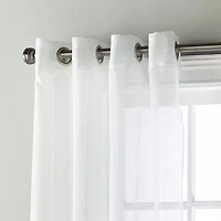 Stratford Park Shelby Grommet Top Sheer Single Curtain Panel