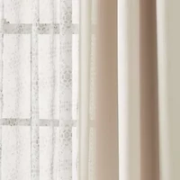 Stratford Park Cecily Grommet Top Sheer Set of 4 Curtain Panel
