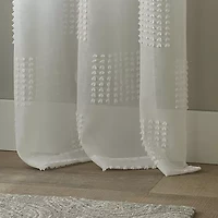 Stratford Park Rosie Grommet Top Sheer Set of 2 Curtain Panel