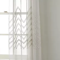 Stratford Park Luisa Grommet Top Sheer Set of 2 Curtain Panel