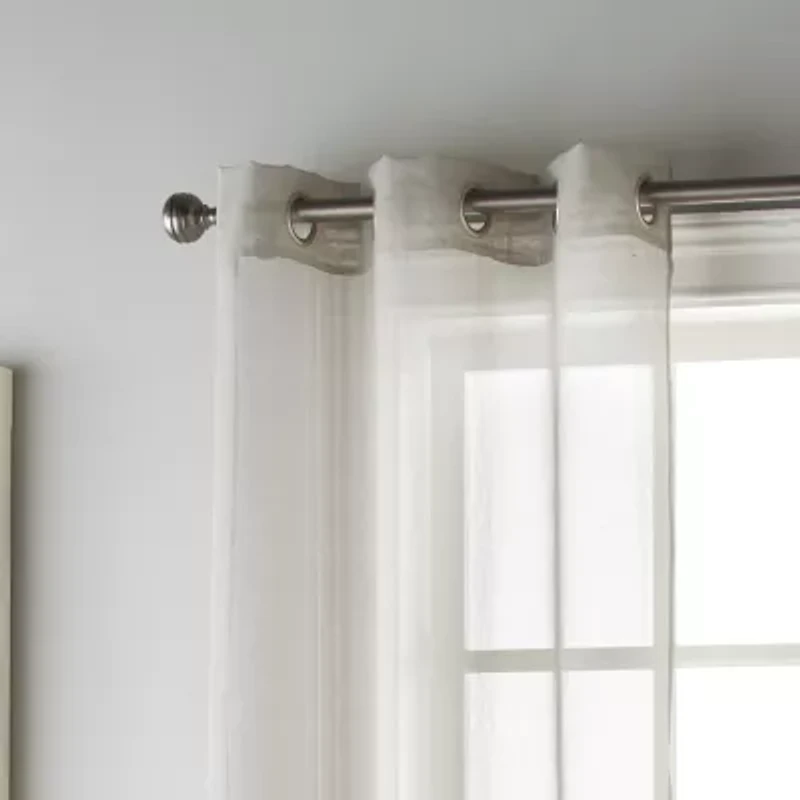 Stratford Park Luisa Grommet Top Sheer Set of 2 Curtain Panel