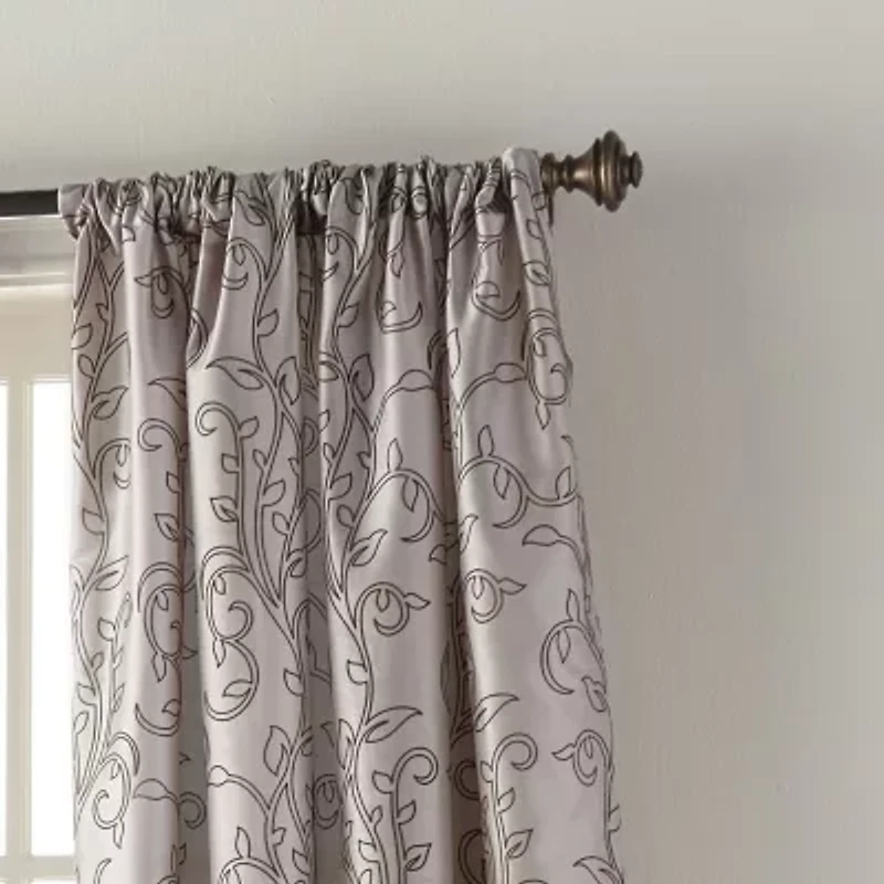 Stratford Park Kealan Rod Pocket Light-Filtering Single Curtain Panel