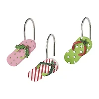 Avanti Flamingo Jingle Shower Curtain Hooks
