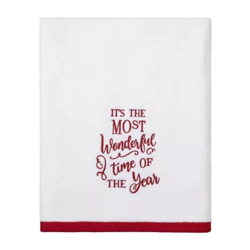 Avanti Sparkle Holiday Bath Towel