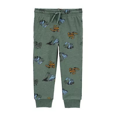 Carter's Toddler Boys Tapered Regular Fit French Terry Pull-On Pant