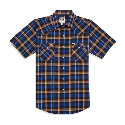 Ely Cattleman Stripe Mens Short Sleeve Western Shirt