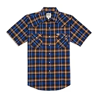 Ely Cattleman Stripe Big and Tall Mens Short Sleeve Western Shirt