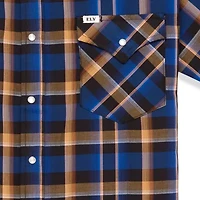 Ely Cattleman Stripe Big and Tall Mens Short Sleeve Western Shirt
