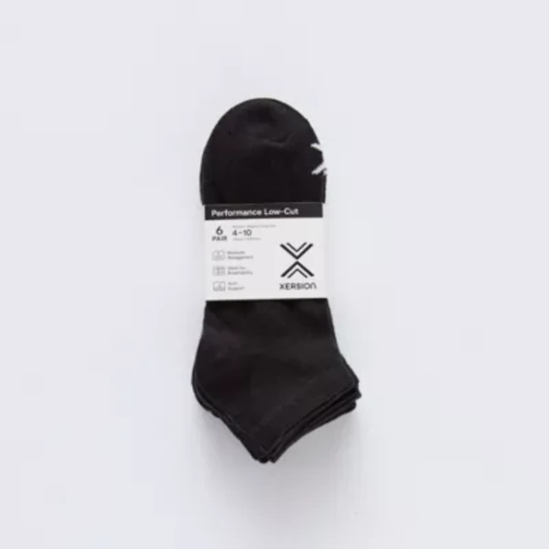 Xersion Essential Performance Womens Breathable 6 Pair Low Cut Socks