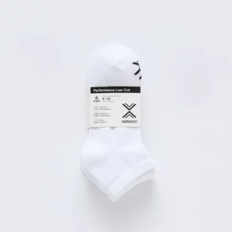 Xersion Essential Performance Womens Breathable 6 Pair Low Cut Socks