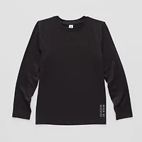 Xersion Little & Big Kid Boys Crew Neck Long Sleeve Active T-Shirt