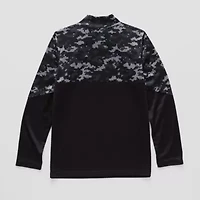 Xersion Little & Big Kid Boys Mock Neck Long Sleeve Active T-Shirt