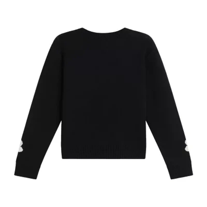 by&by girl Big Kid Girls Round Neck Long Sleeve Pullover Sweater