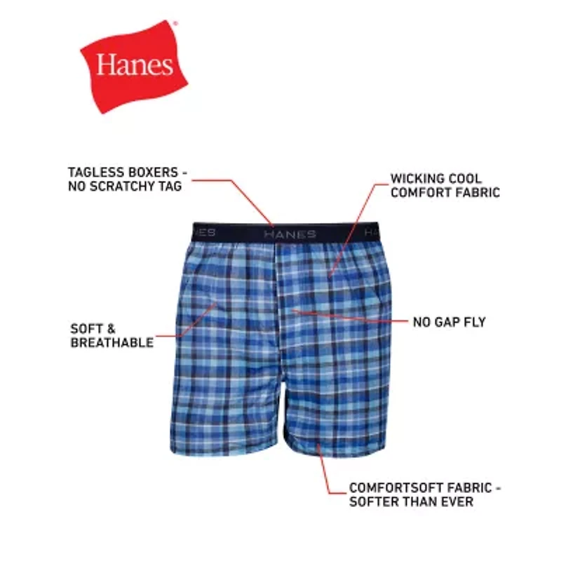Hanes Freshiq Comfortflex Waistband Mens 4 Pack Boxers J838t4