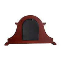 Megagoods 10.5" Redwood Black Mantel Clock