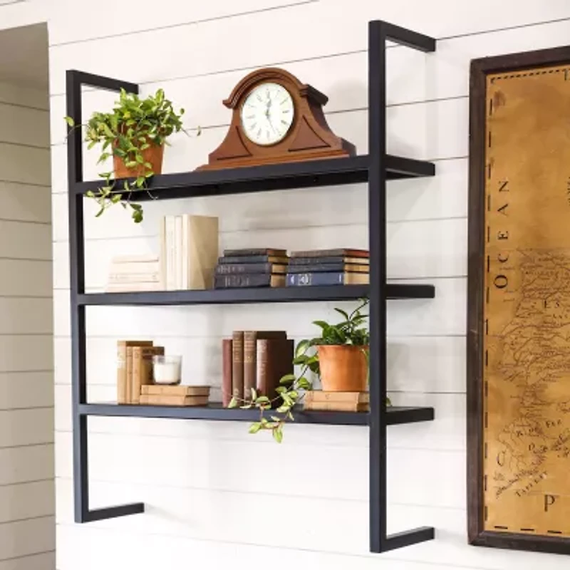 Megagoods Mahogany Cherry Black Mantel Clock