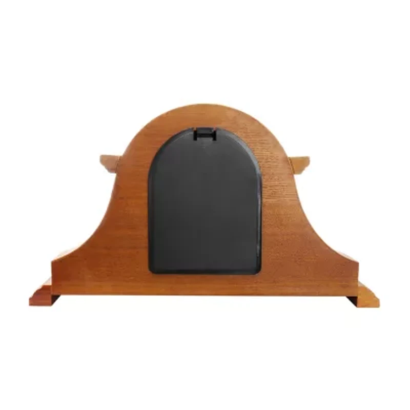 Megagoods Mahogany Cherry Black Mantel Clock