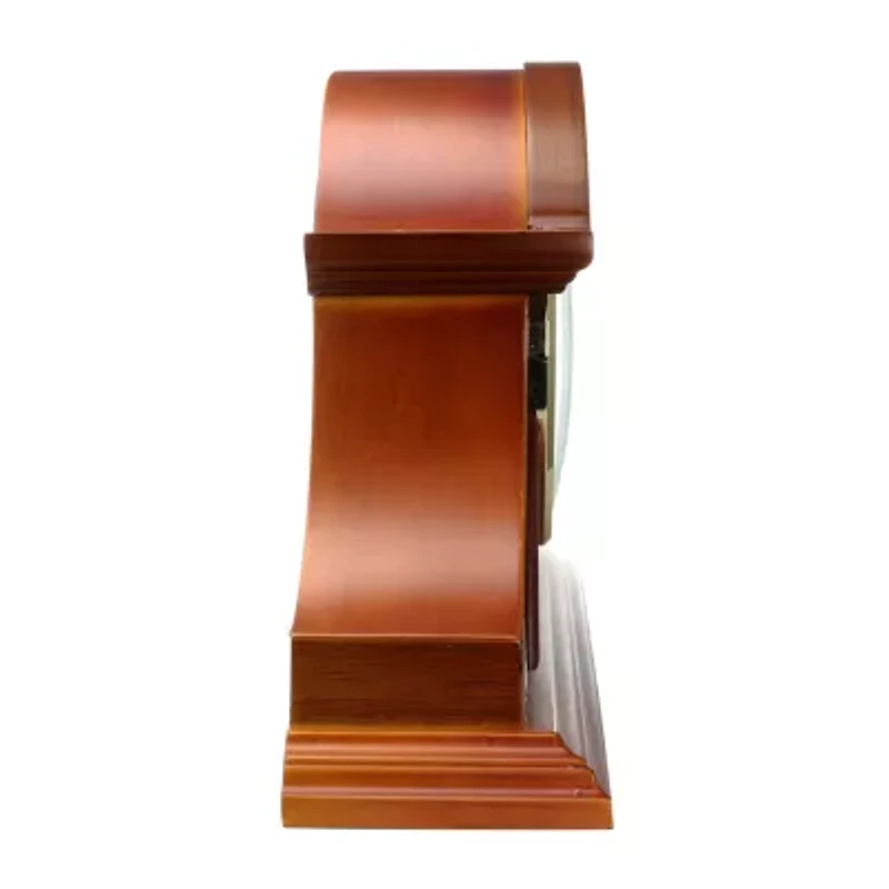 Megagoods Mahogany Cherry Black Mantel Clock