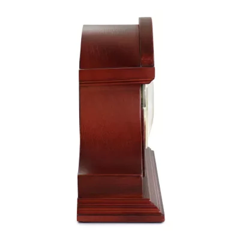 Megagoods Redwood Tambour Black Mantel Clock