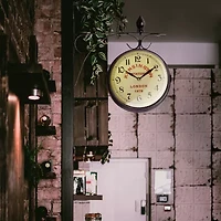 Bedford Clock Collection Station Double Side Wall Clock