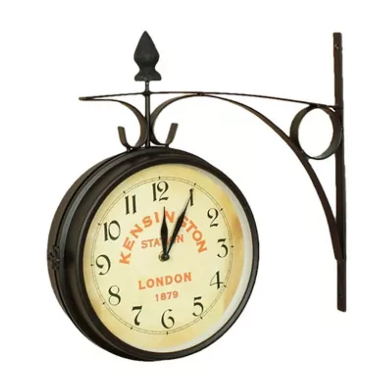 Bedford Clock Collection Station Double Side Wall Clock