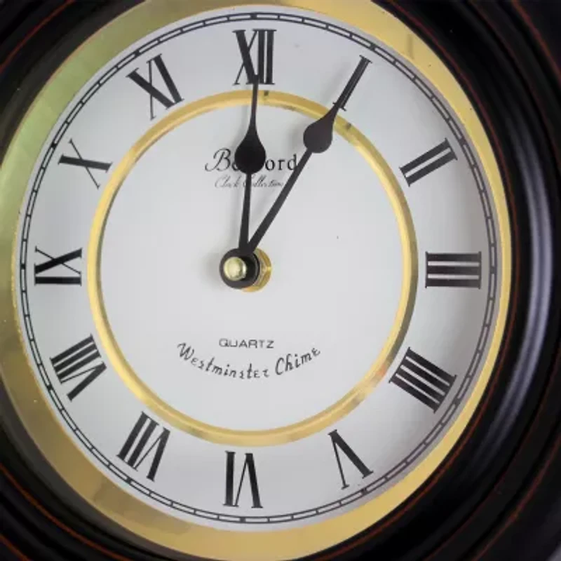 Bedford Clock Collection 17.5" Contemporary Round Wall Clock
