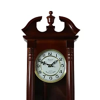 Bedford Clock Collection 27.5" Cherry Oak Wall Clock