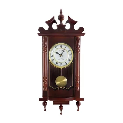 Bedford Clock Collection Classic 31" Chiming Pendulum Wall Clock