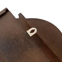 Bedford Clock Collection George 22" Chestnut Wood Chiming Pendulum Wall Clock