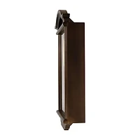 Bedford Clock Collection George 22" Chestnut Wood Chiming Pendulum Wall Clock