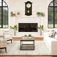 Bedford Clock Collection Noah 22" Chestnut Wood Chiming Pendulum Wall Clock