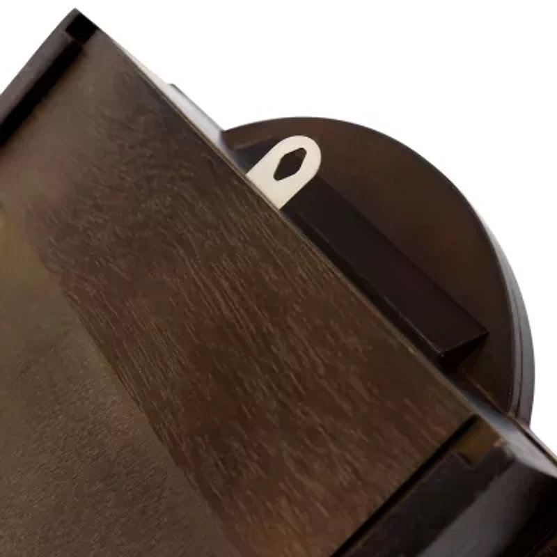 Bedford Clock Collection Noah 22" Chestnut Wood Chiming Pendulum Wall Clock