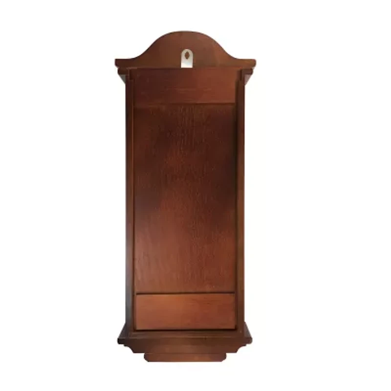 Bedford Clock Collection Jacob 22.75" Mahogany Chiming Pendulum Wall Clock