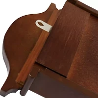 Bedford Clock Collection Jacob 22.75" Mahogany Chiming Pendulum Wall Clock